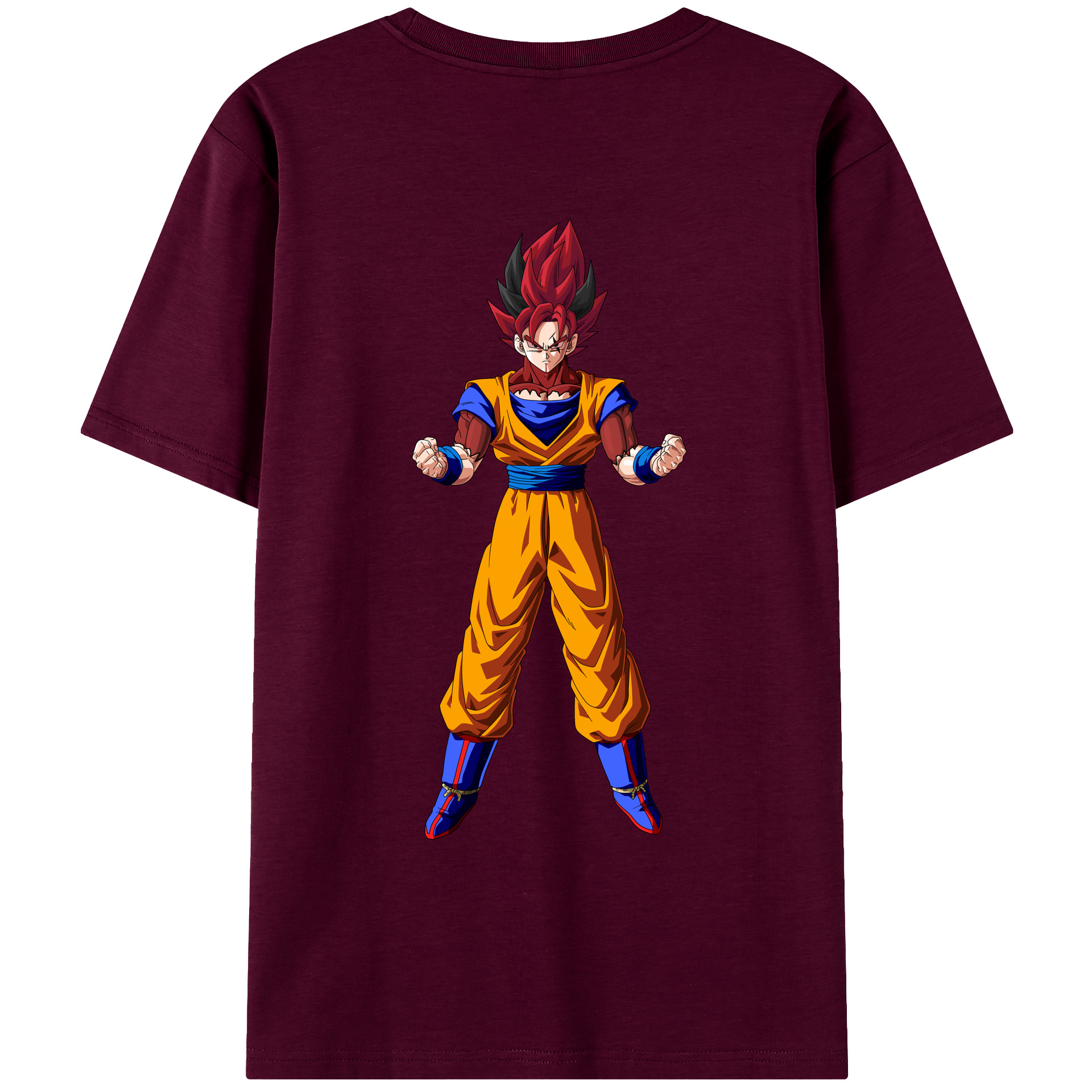 （画像用） ドラゴンボール 孫悟空（そん ごくう）Son Goku カカロット DRAGON BALL Kakarotto レディース半袖Tシャツ(バックプリント)